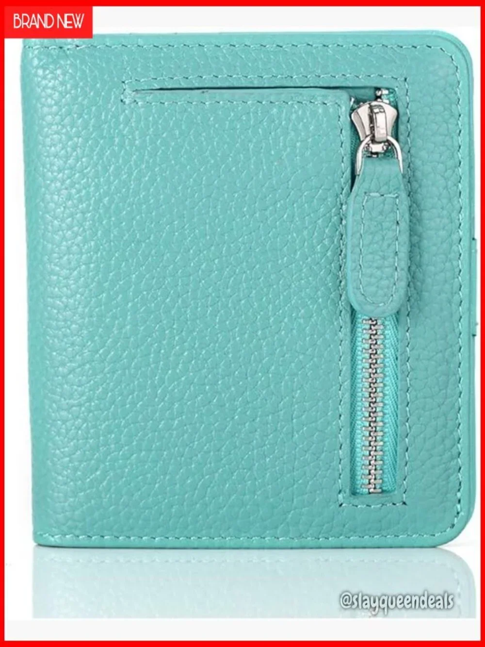 Small Genuine Leather RFID Blocking Bifold Wallet for Women Compact